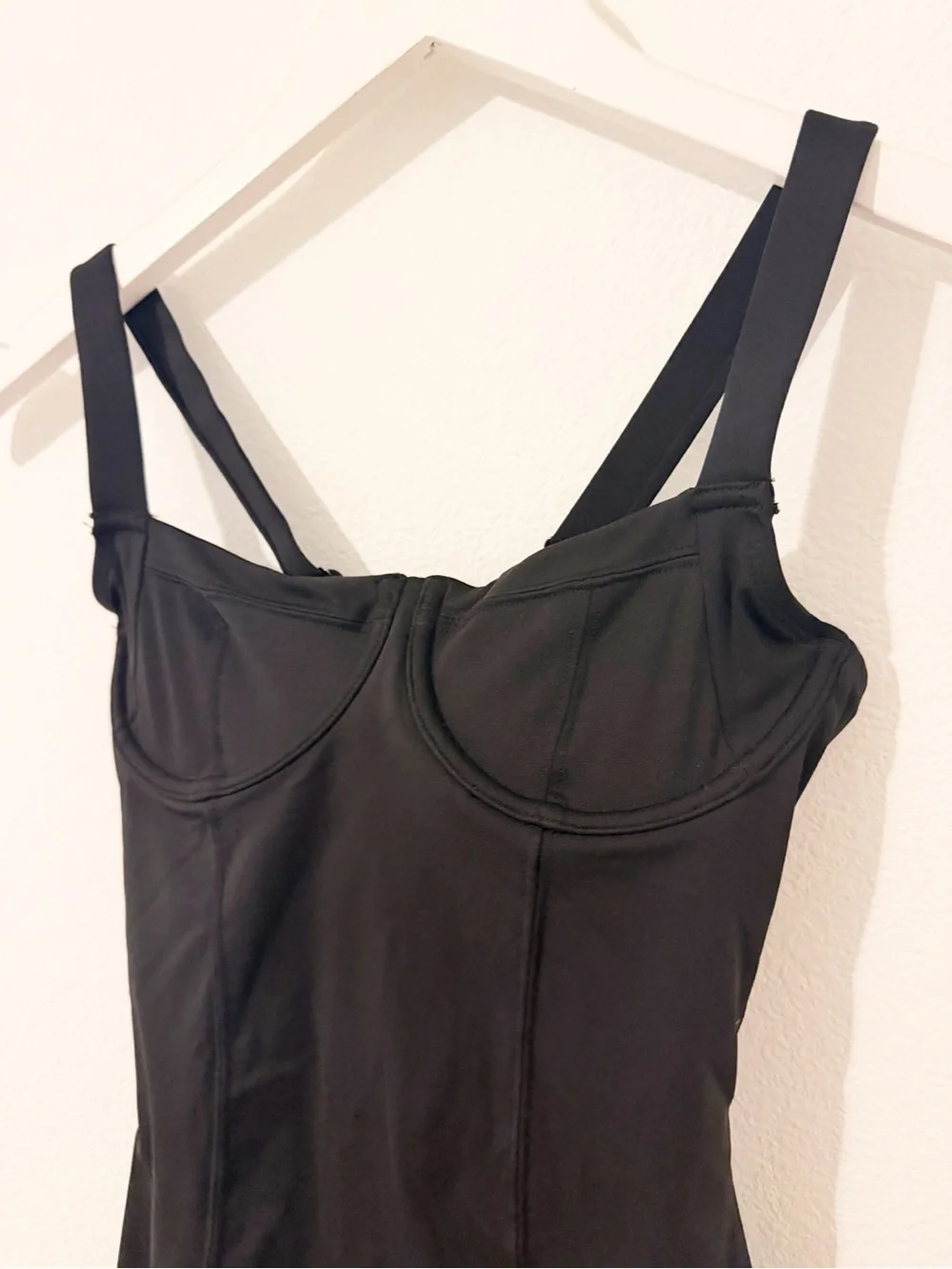 TA 3 Lift Black Lace Up Back One Piece Swimsuit Size Small S